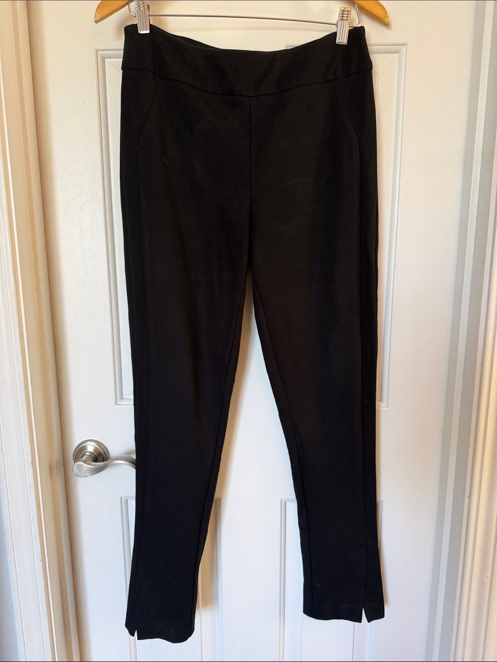 Joseph Ribkoff Black Slim Ponte Ankle Pants size 10